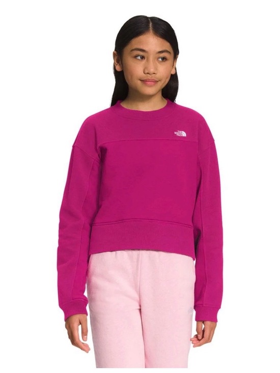 The North Face Other - The North Face Youth Girls Camp Crew Fuschia Pink Sweatshirt Size XL 14-16